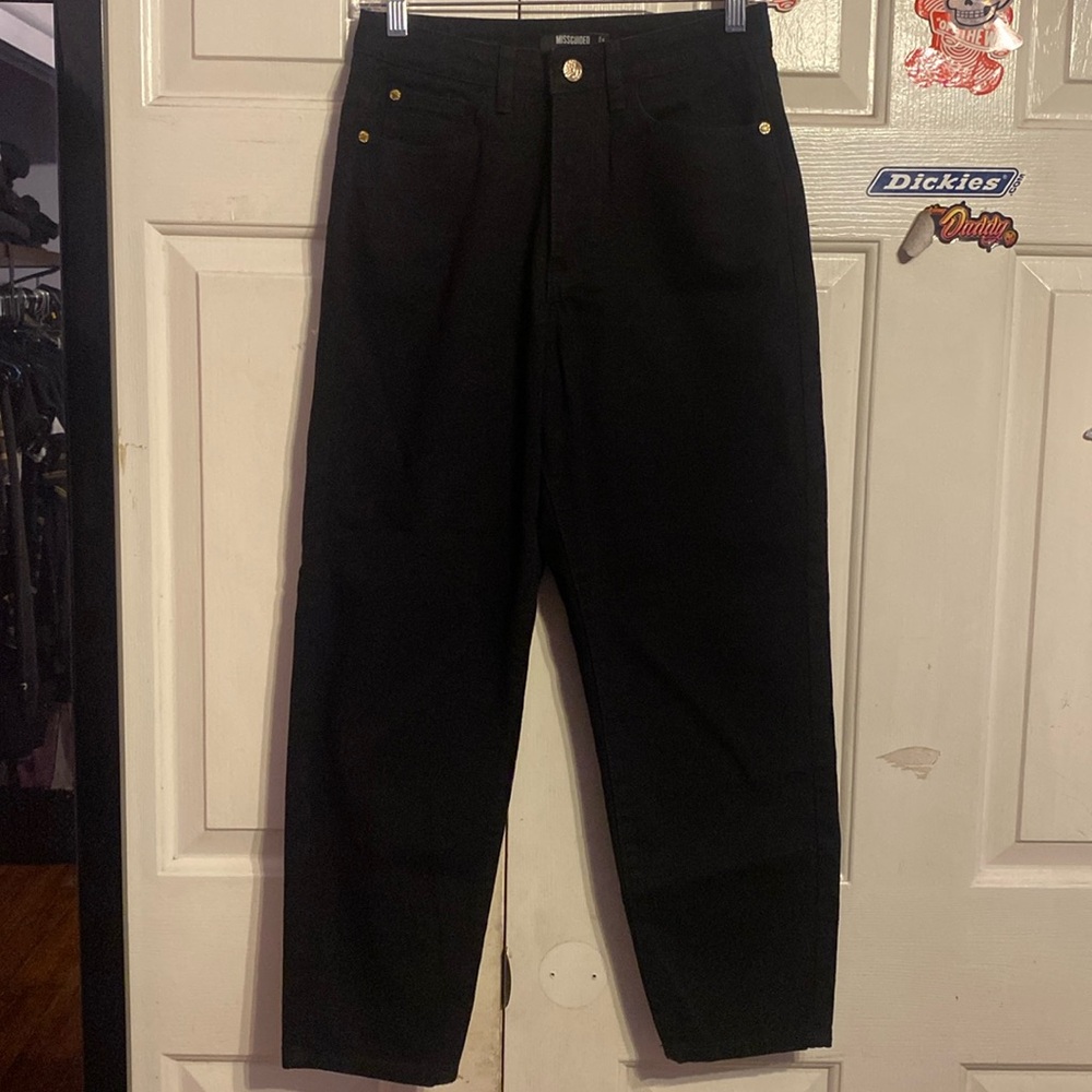 Pants Black Missguided “mom jean”